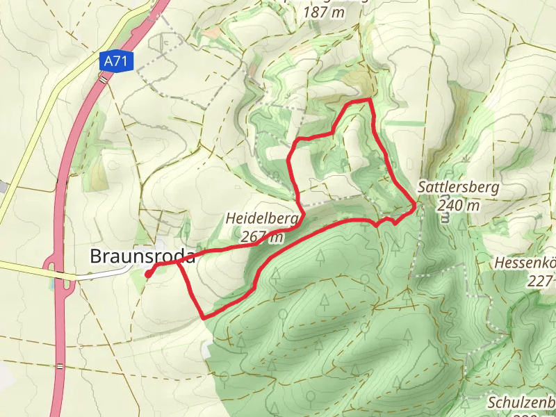 Hohe Schrecke Enzian Wiesenweg