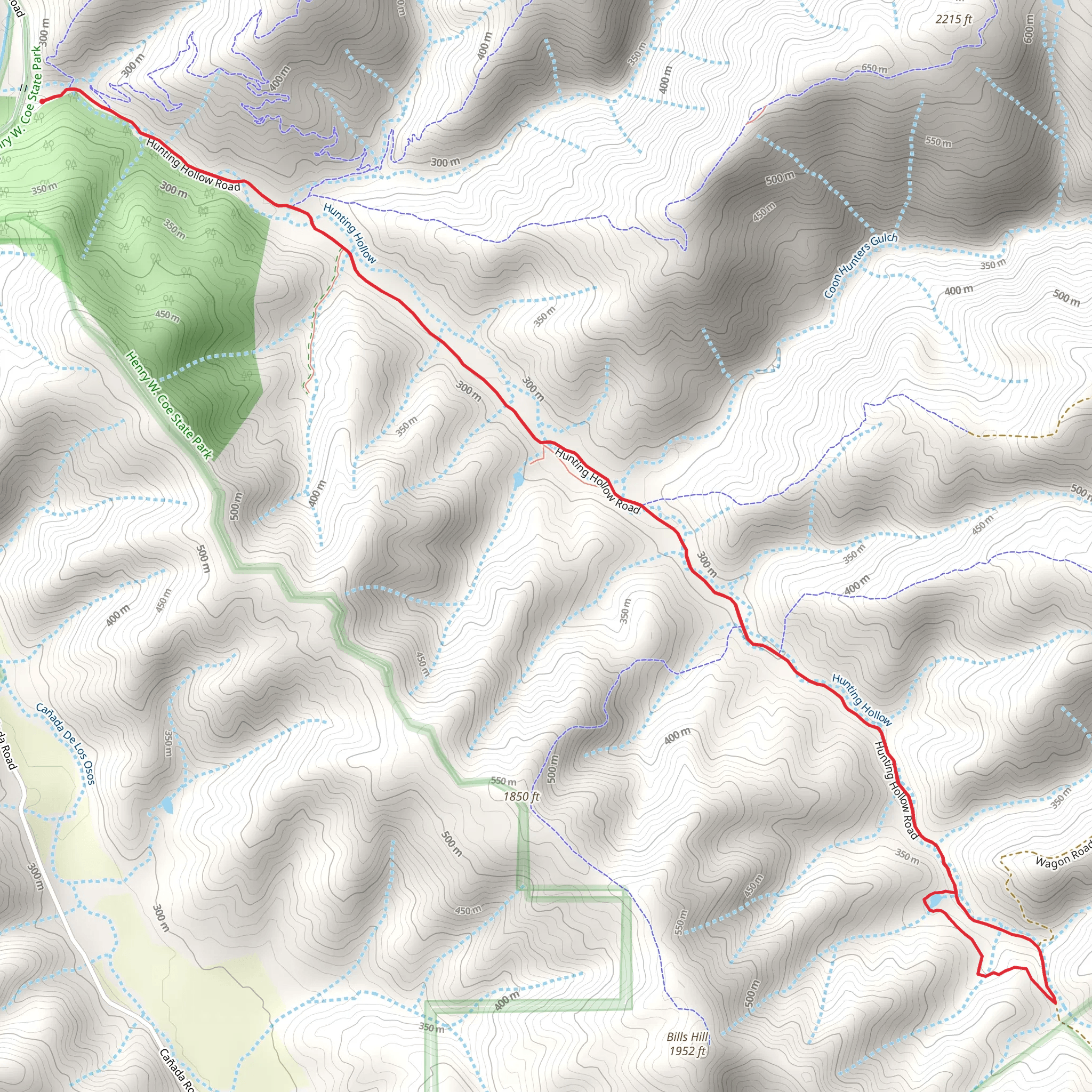 Walk along Hunting Hollow Creek and Gibson Pond mobile static map