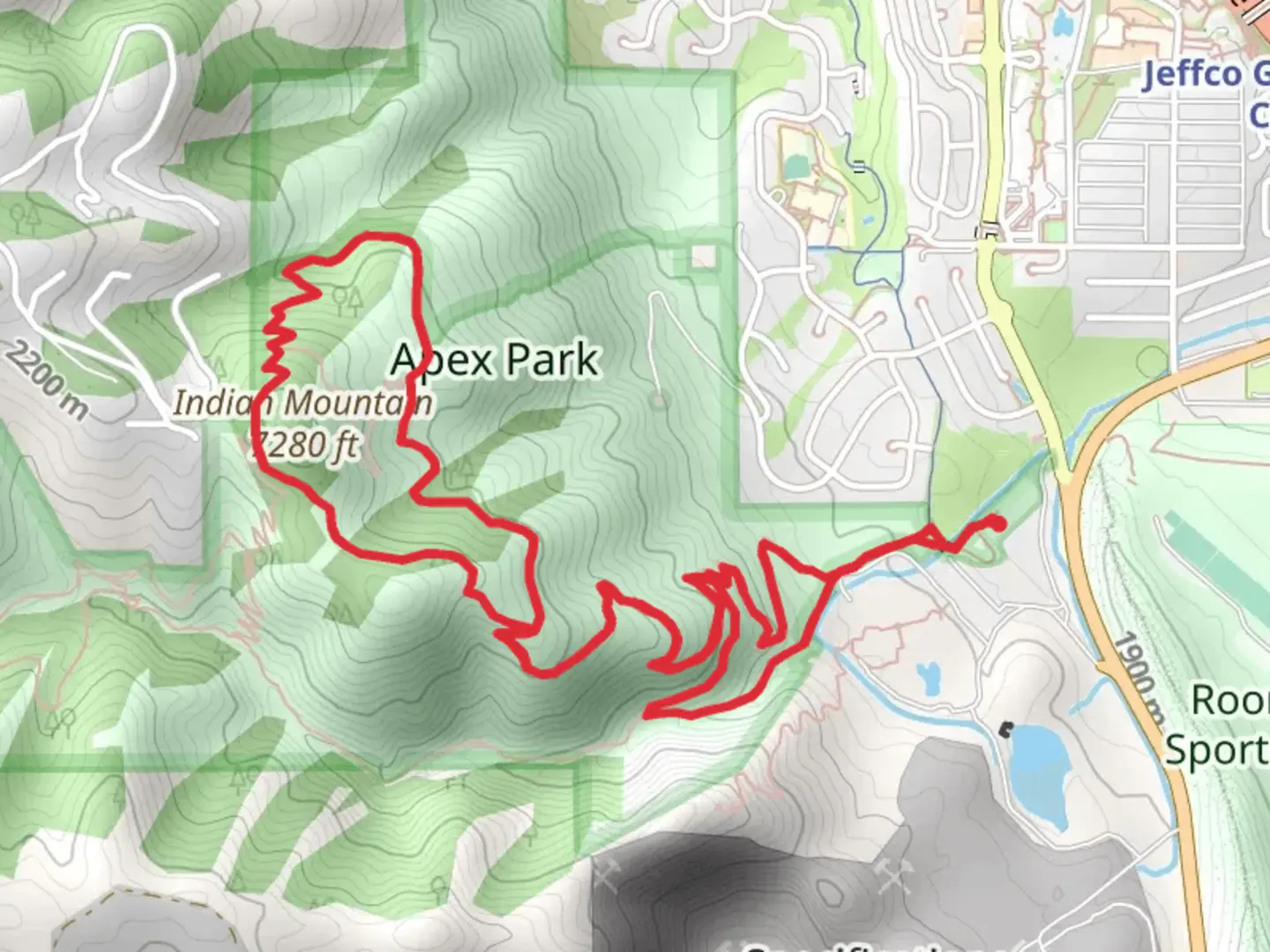 An image depicting the trail Indian Mountain - Grubstake Trail and its surrounding area.