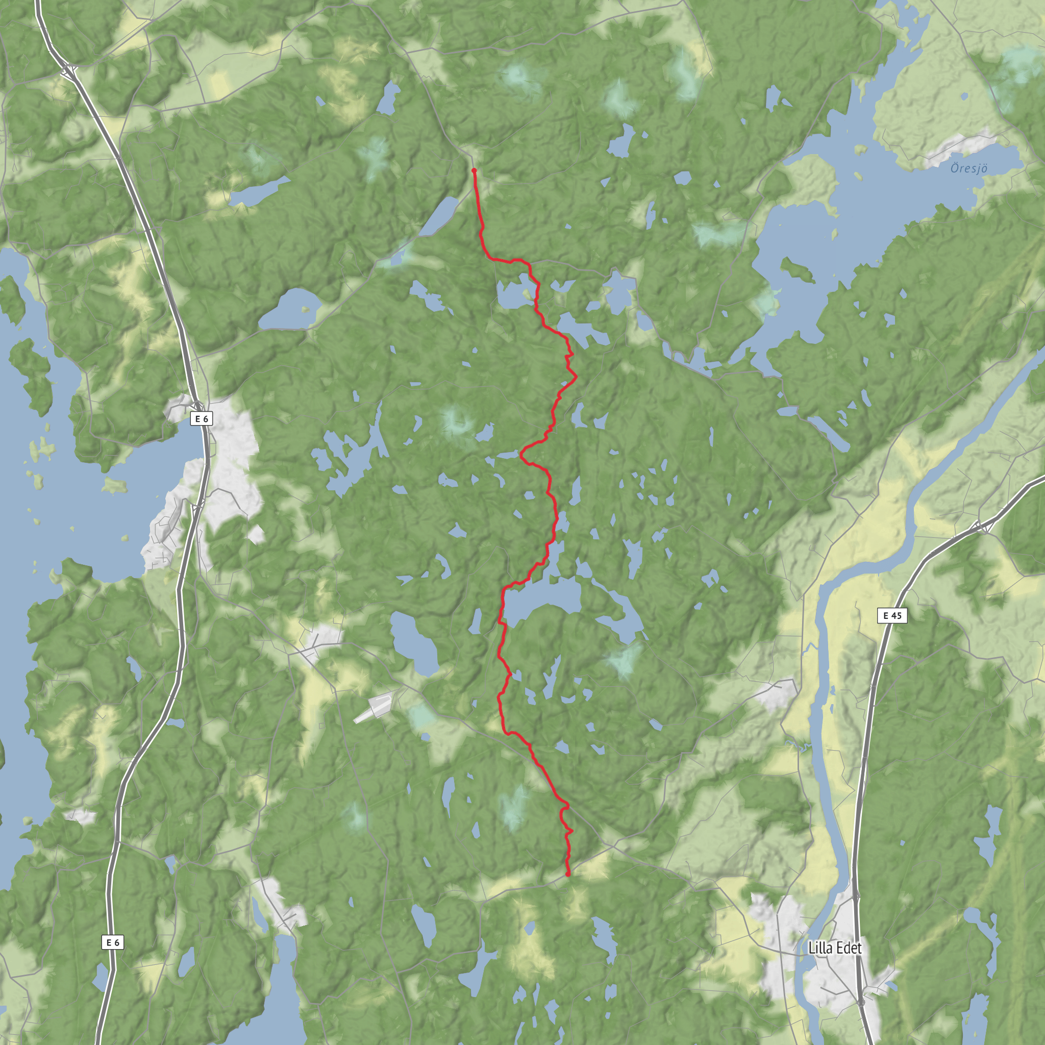 Bohusleden Trail stage 17 mobile static map