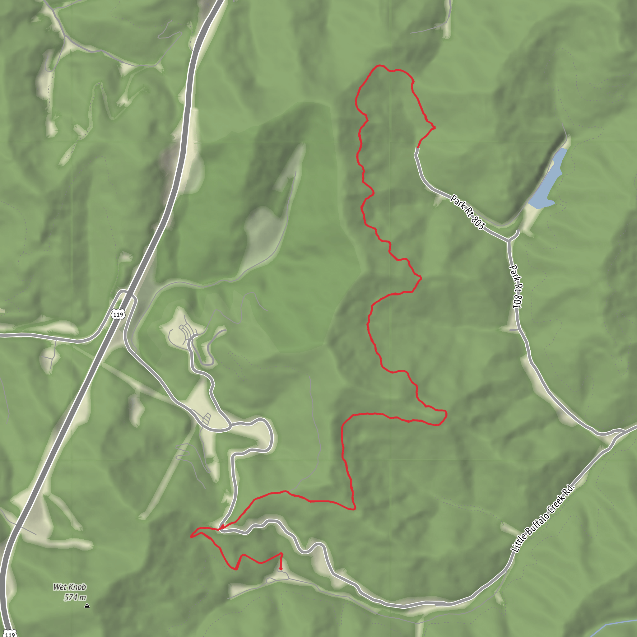Wilderness Trail mobile static map