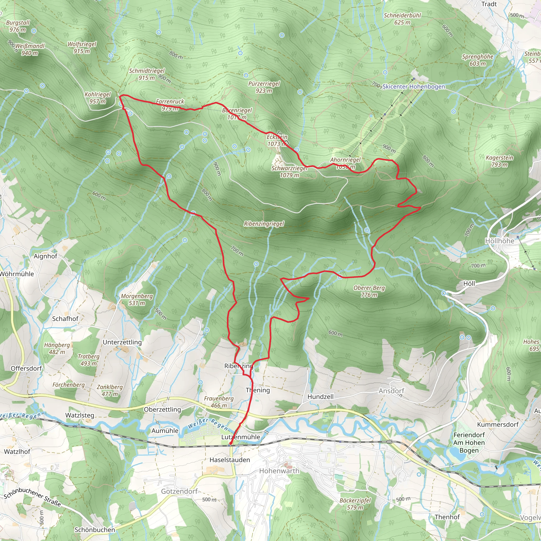 Farrenruck, Eckstein and Lange Hohe Loop mobile static map