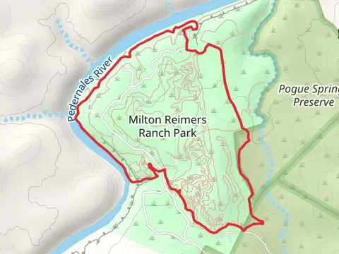 Pedernales River and Milton Reimers Ranch Park Loop