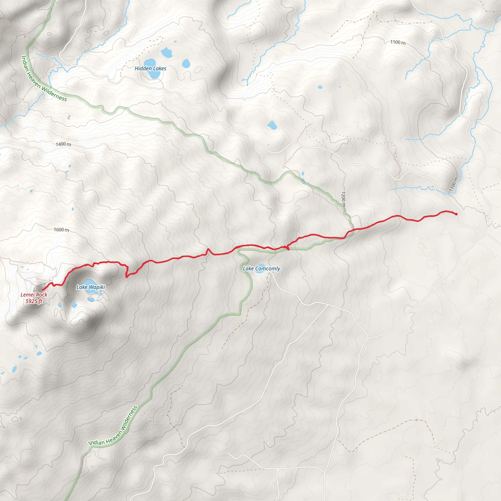 Lemei Rock via Lemei Trail mobile static map