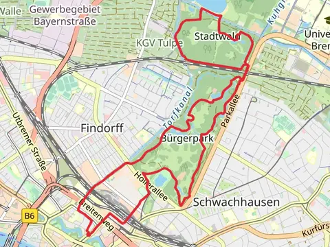 Emmasee, Meiereisee and Kleiner Stadtwaldsee via Lyrischer Pfad Bwandert