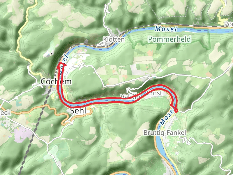 Cochem to Ernst Loop via River Mosel
