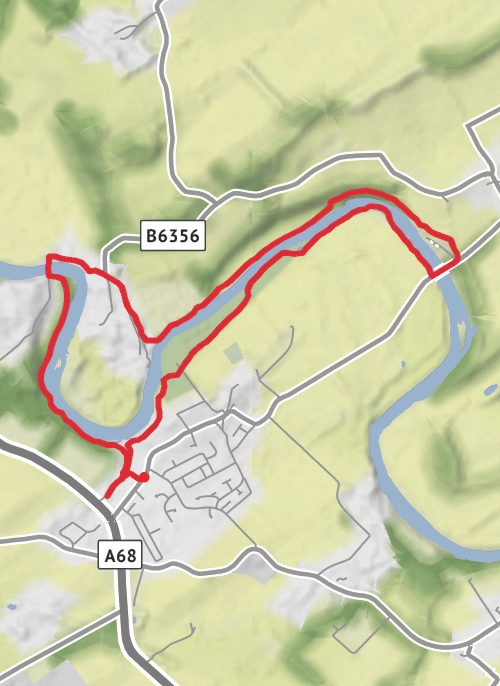 St Boswells - Dryburgh - River 🔂  mobile static map