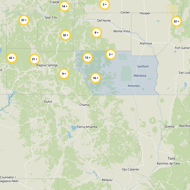 Conejos County Static Map