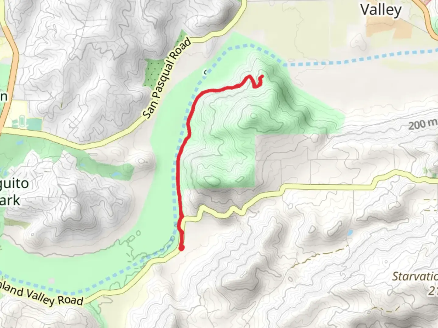 An image depicting the trail Coast to Crest Trail Out and Back and its surrounding area.