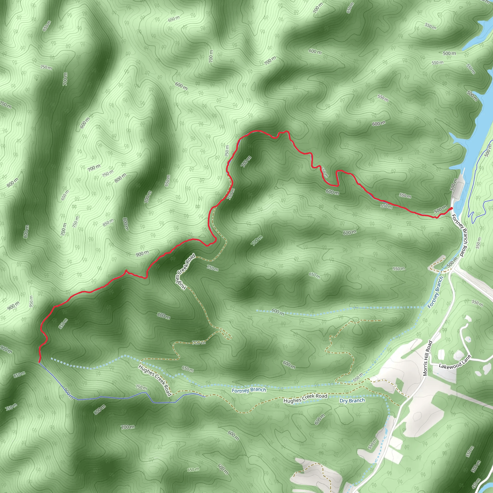 Oliver Mountain Trail mobile static map