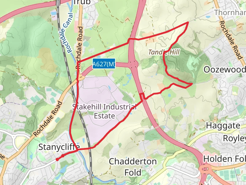 Tandle Hill Country Park Circular