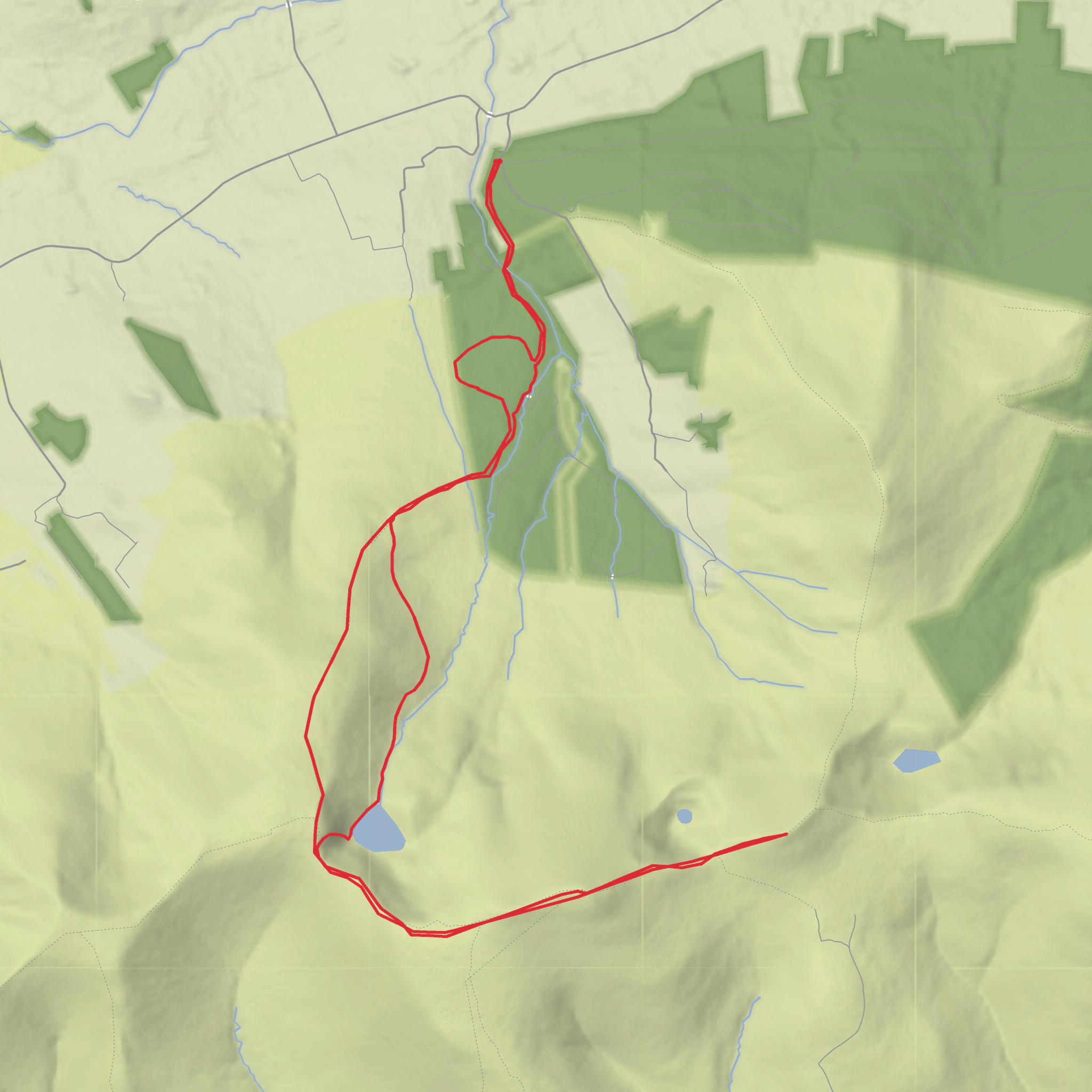 Intermediate - Galties Ireland 7 summits route mobile static map