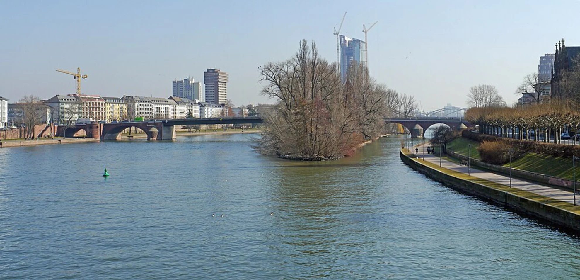 An image depicting the trail Main via Goetheweg and its surrounding area.
