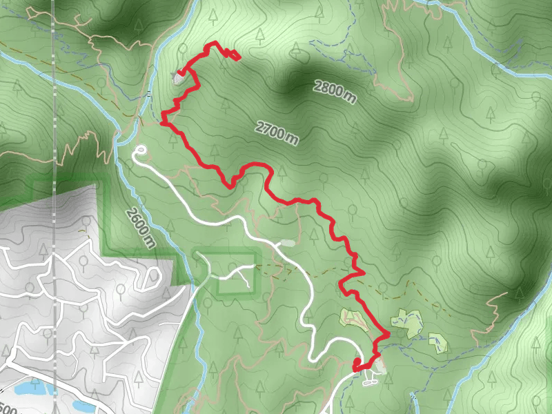 Staunton Ranch Trail and Never Winter Climbing Access