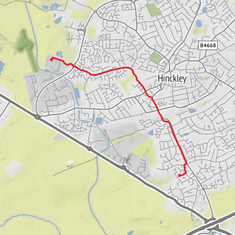 Hike from Hinckley mobile static map