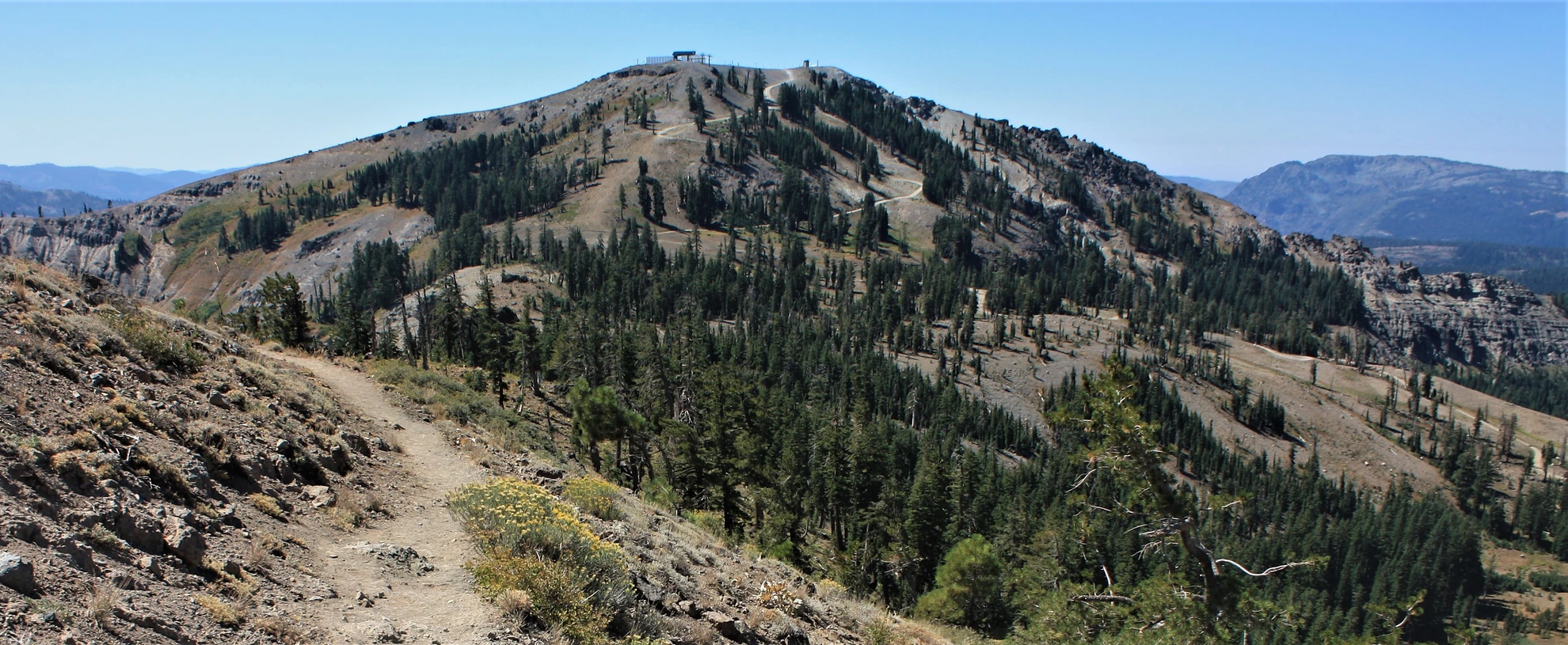 An image depicting the trail Mount Judah Loop via PCT and its surrounding area.