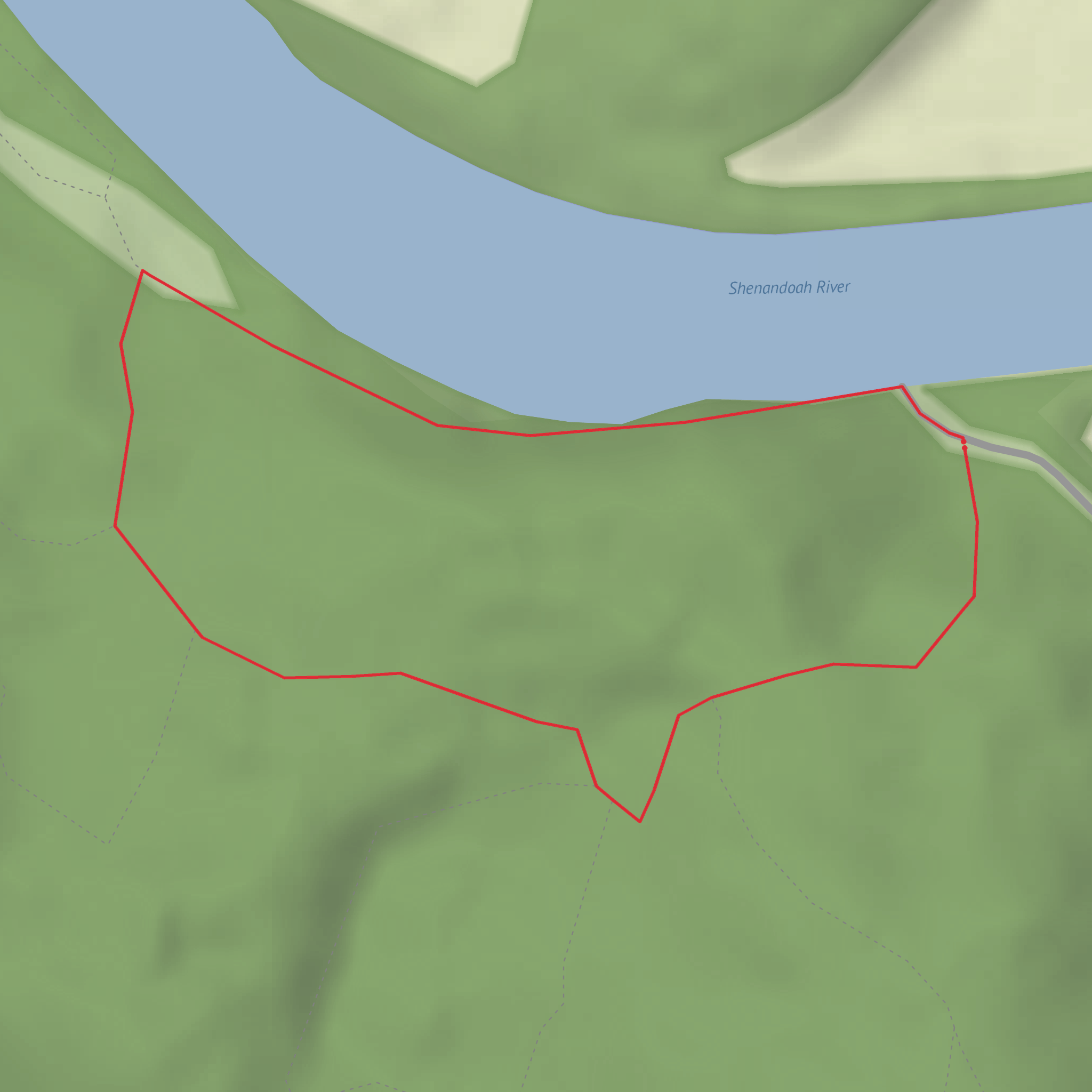 Shannondale Springs Road Loop mobile static map
