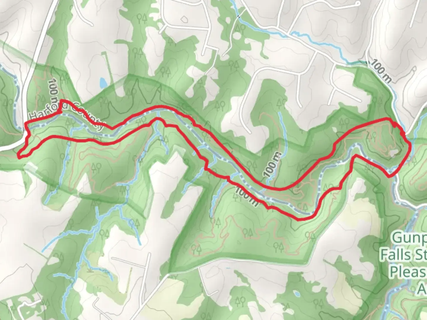An image depicting the trail Little Gunpowder Falls Loop Trail and its surrounding area.