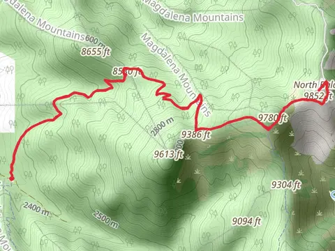 North Baldy via Hop Canyon Trail and North Baldy Trail