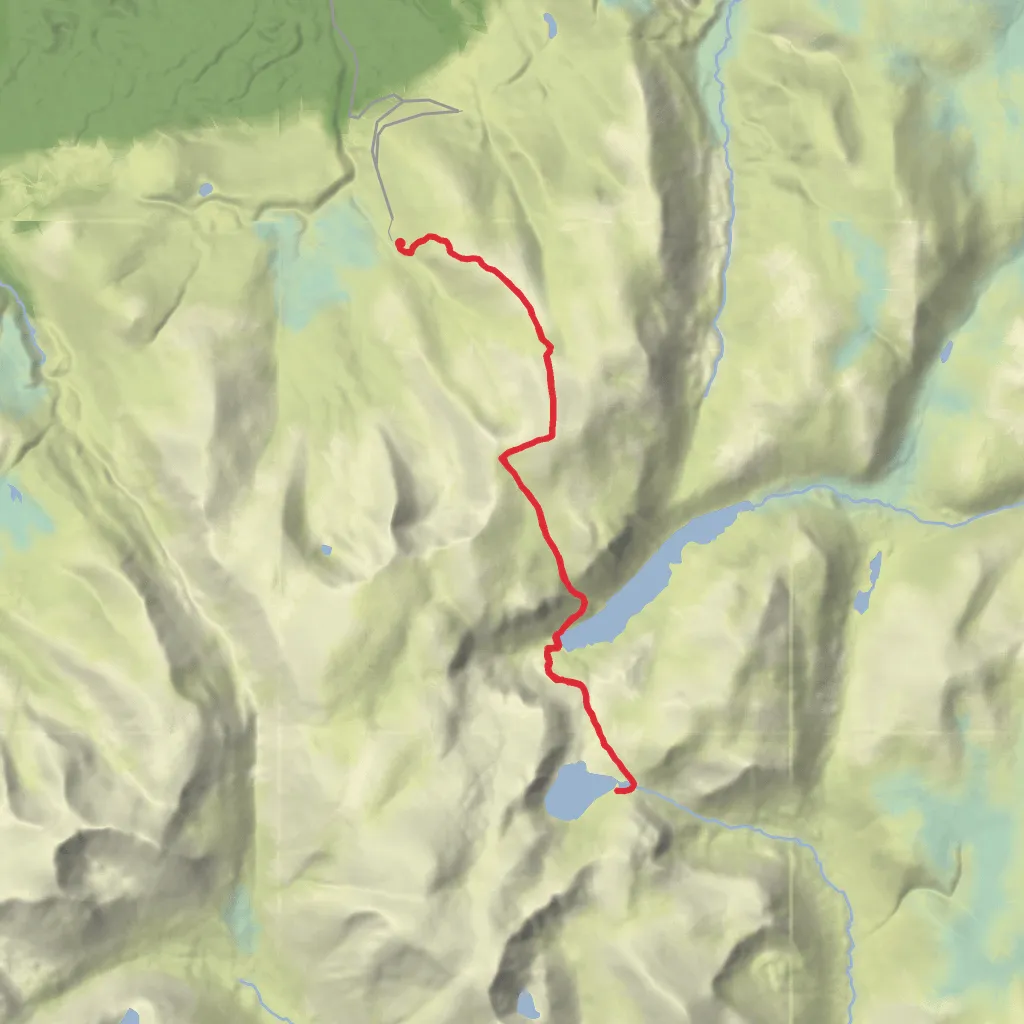 Cairn Gorm, Loch Avon and Loch Etchachan mobile static map