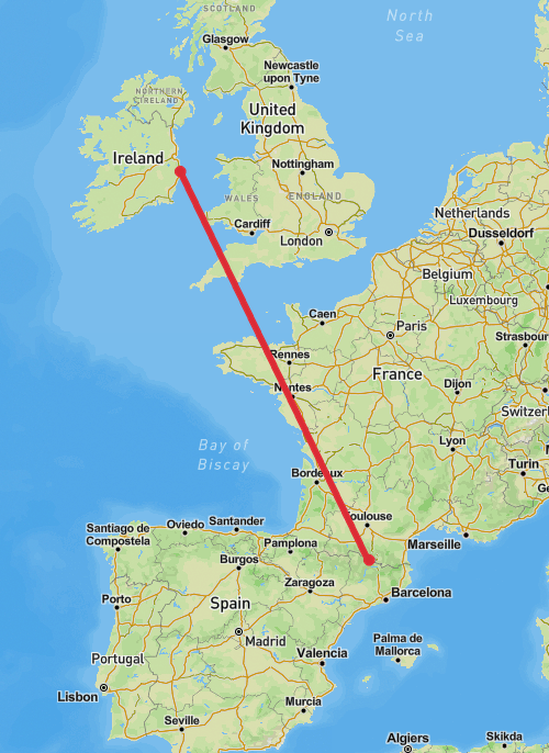 County Wicklow Cycling mobile static map