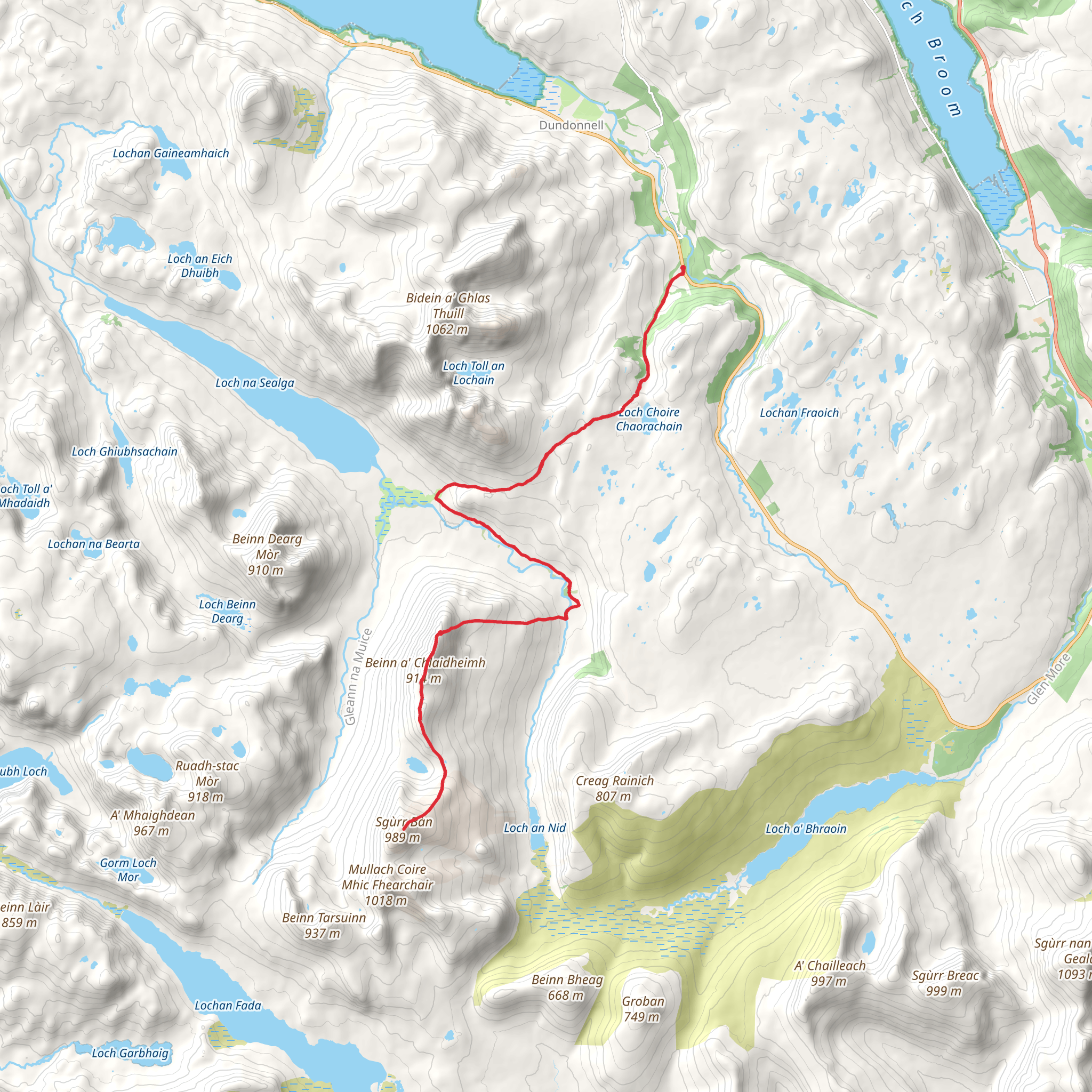Sgùrr Bàn mobile static map