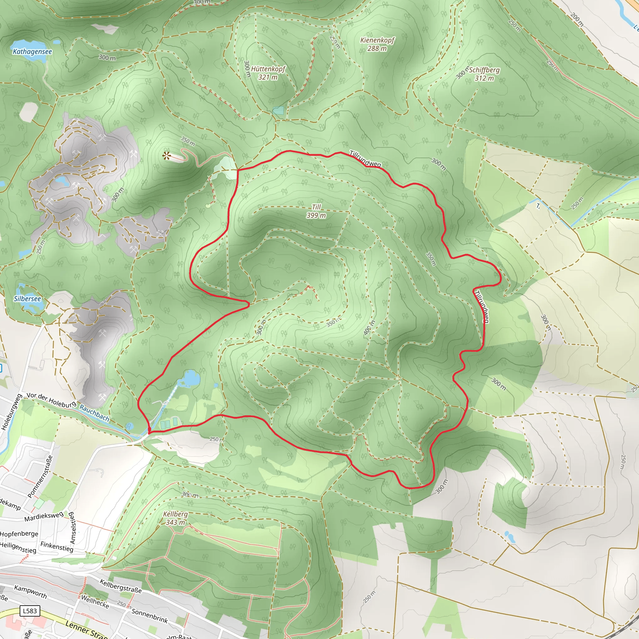 Tillrundweg Loop mobile static map