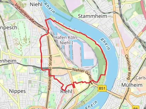 Nippes Loop via Cranachwäldchen