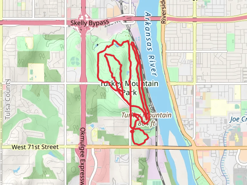 Turkey Mountain via Yellow Trail and Tvlse Nene Loop