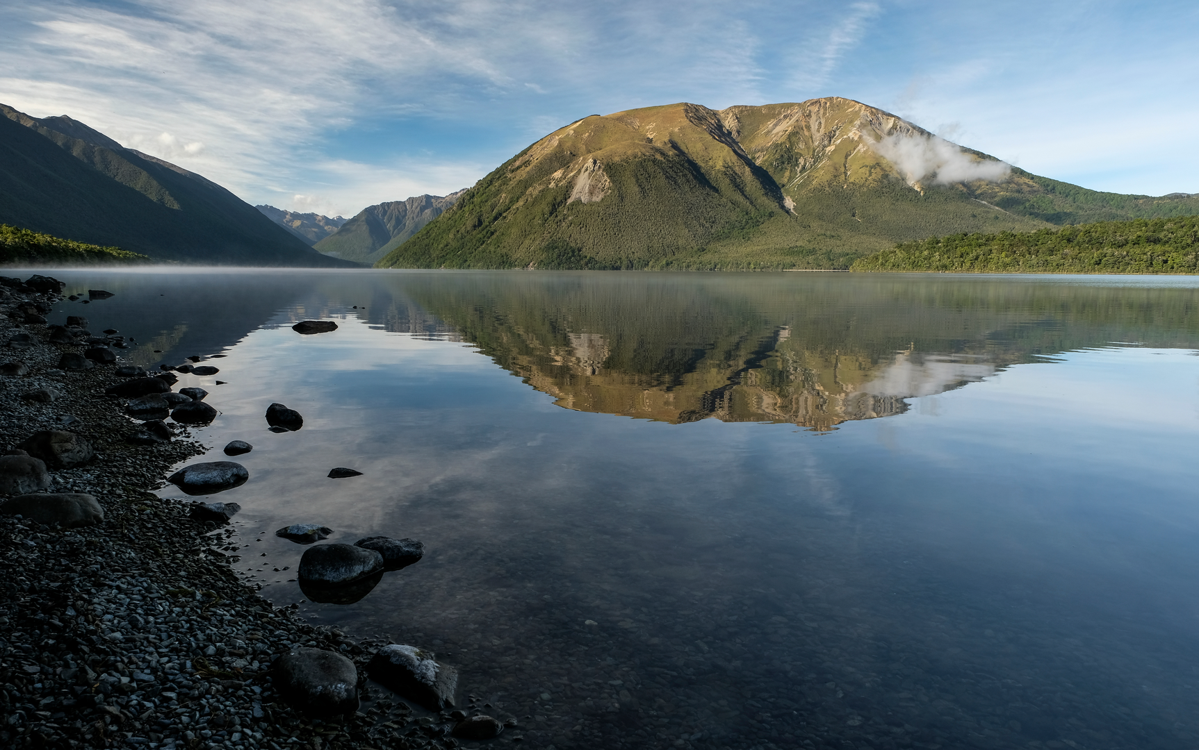 An image depicting the trail Lake Rotoiti - West Bay - Black Hill Walk and its surrounding area.