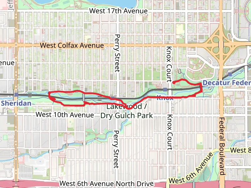 Lakewood - Dry Gulch Park Loop