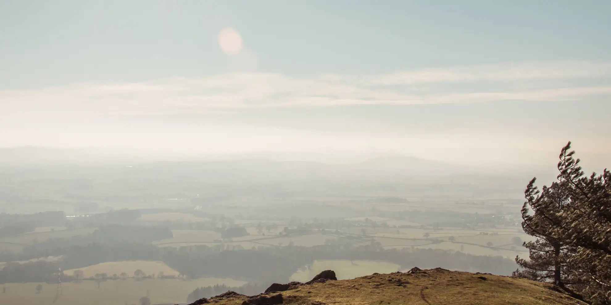 An image depicting the trail The Wrekin and the Ercall and its surrounding area.