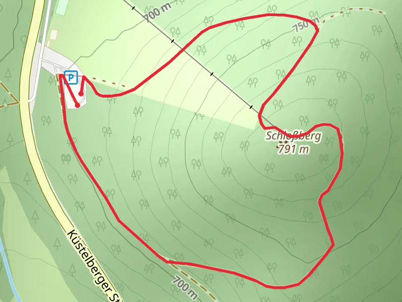 Ringwall Loop via Schlossberg Rundweg