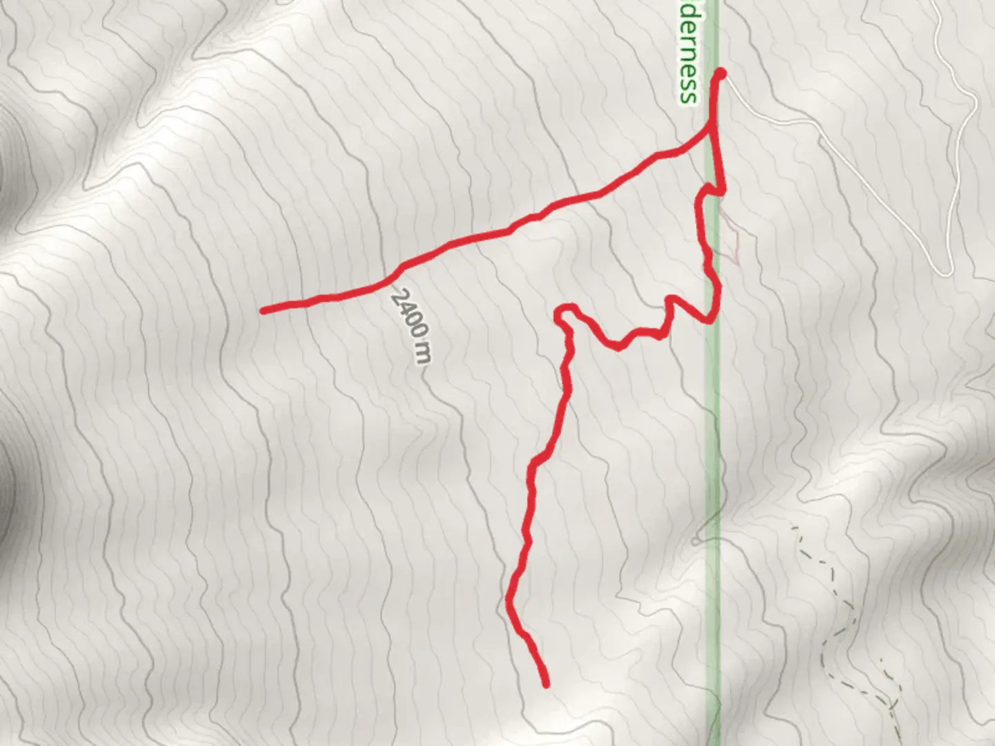 An image depicting the trail Brewer Creek and its surrounding area.