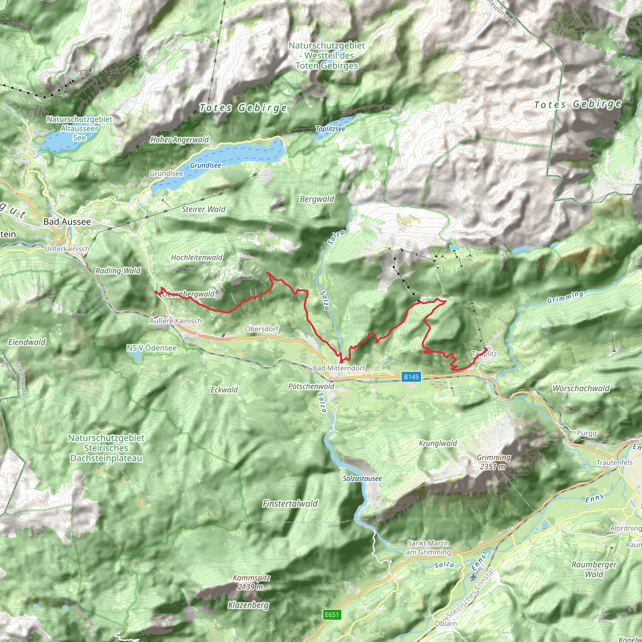 Hinterberger Panoramaweg mobile static map