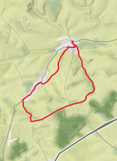 Hike on Bowerchalke and the Ox Drove from Broad Chalke mobile static map