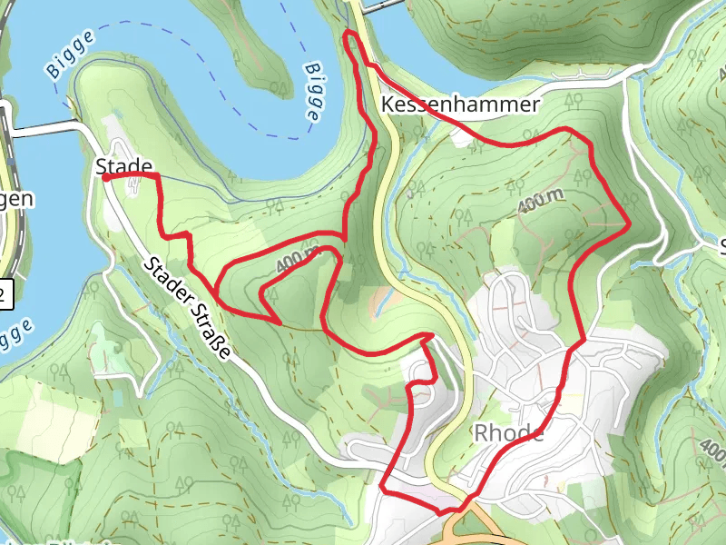 Bigge via Bigge-Lister Weg