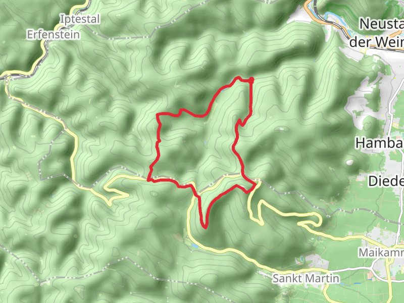 Kalmit via Pfaelzerwald Weiss Roter Balken and Loog Loop 1