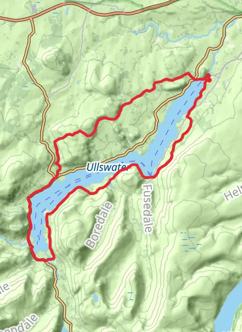 Ullswater way mobile static map