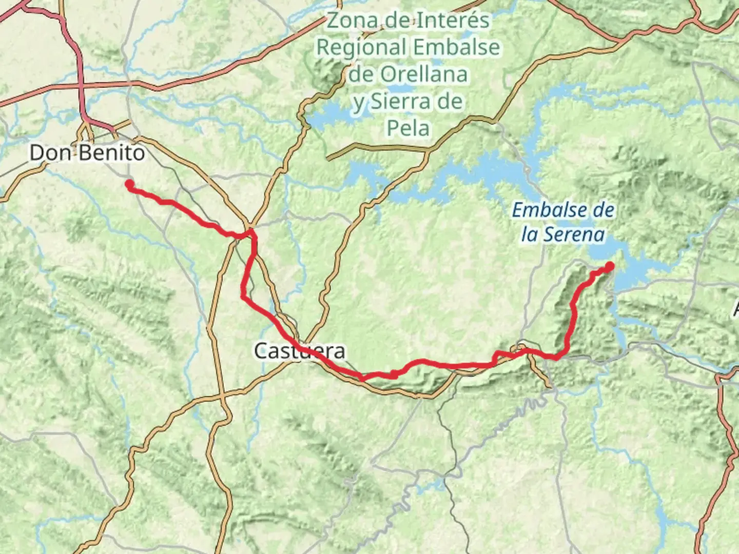 An image depicting the trail GR 115 Transerena - Cordal de la Senda del Rey and its surrounding area.