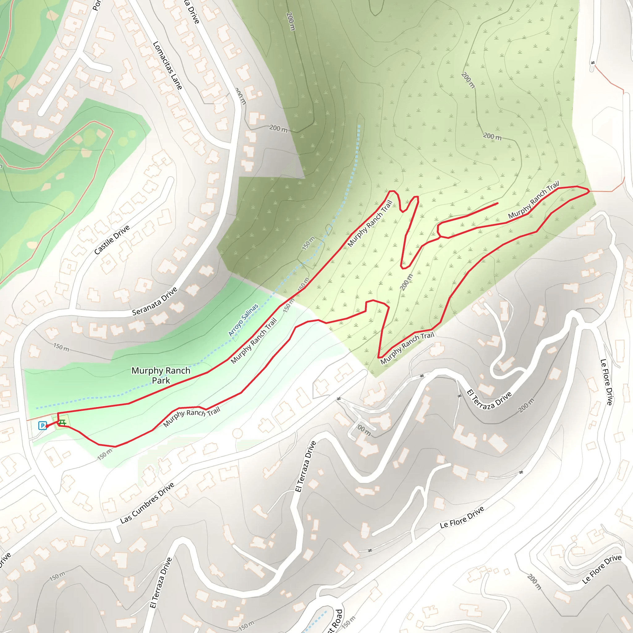 Murphy Ranch Loop Trail mobile static map