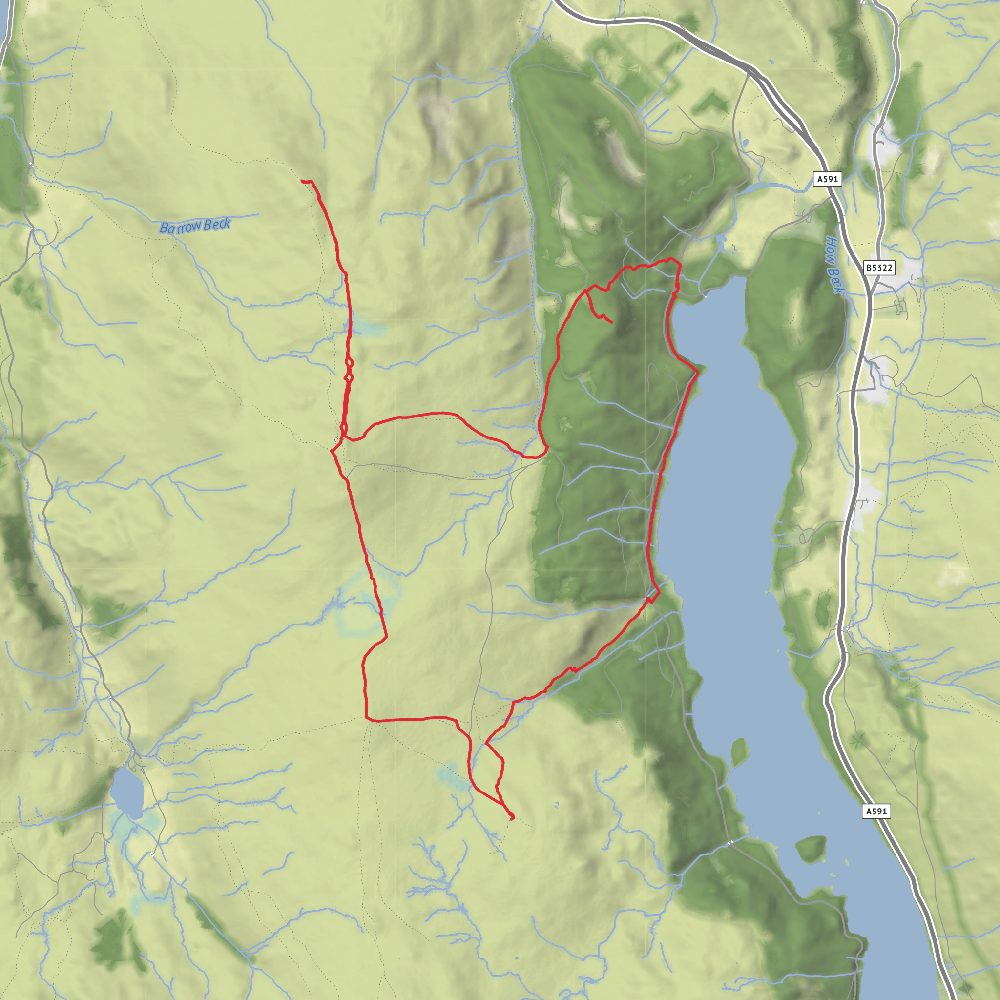 HighSeat Fells mobile static map