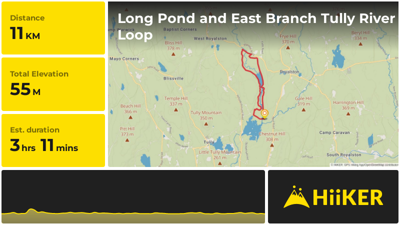 Long Pond and East Branch Tully River Loop | Worcester County | Massac