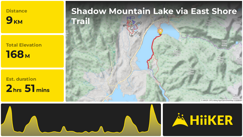 | Shadow Mountain Lake via East Shore Trail
