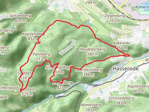 Himmelpforten Teich and Kuhbornteich via Harzklub Weg