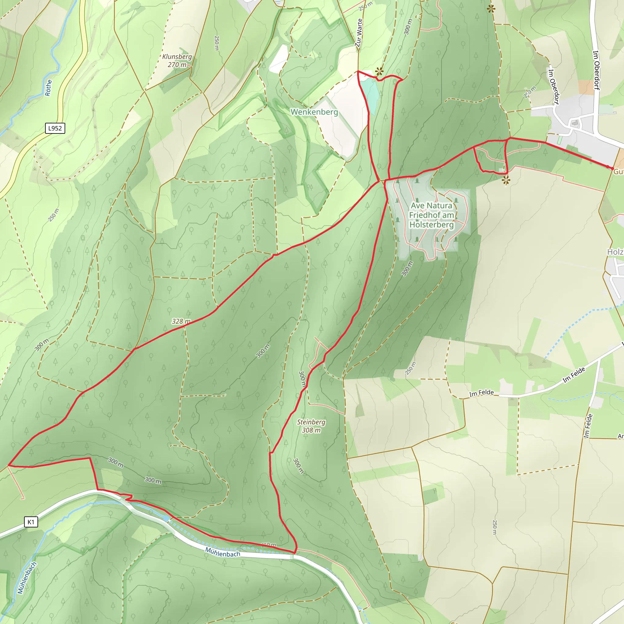 Nieheimer Kunstpfad mobile static map