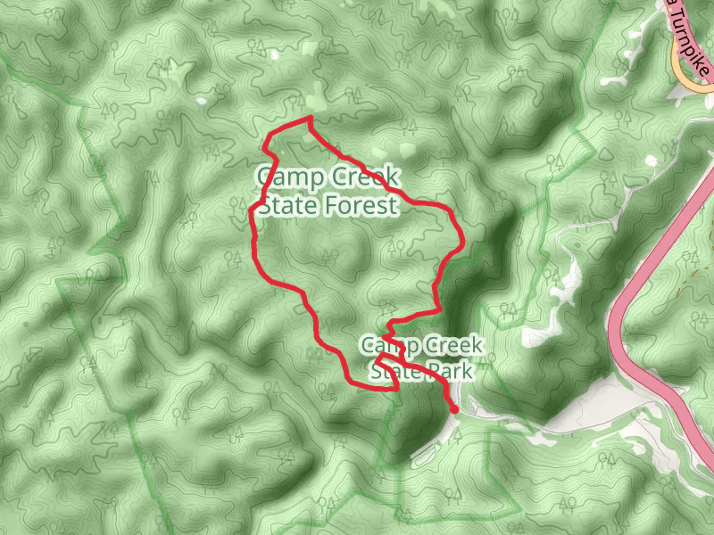 Farley Ridge Road and Trail and Blue Jay Ridge Trail Loop
