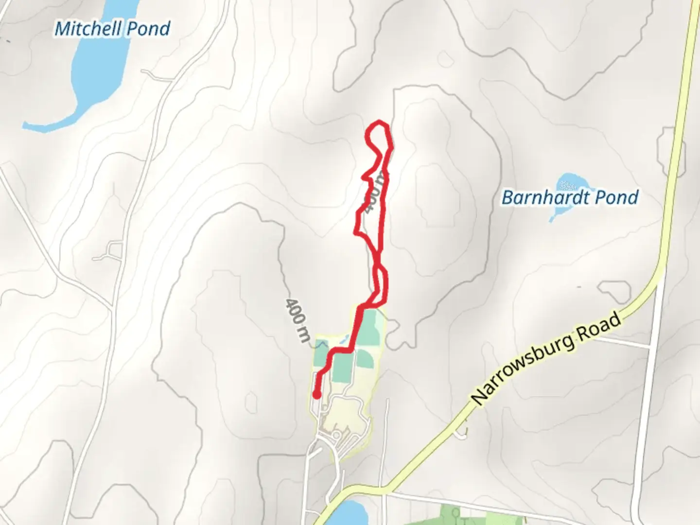 An image depicting the trail Lake Huntington North Loop and its surrounding area.