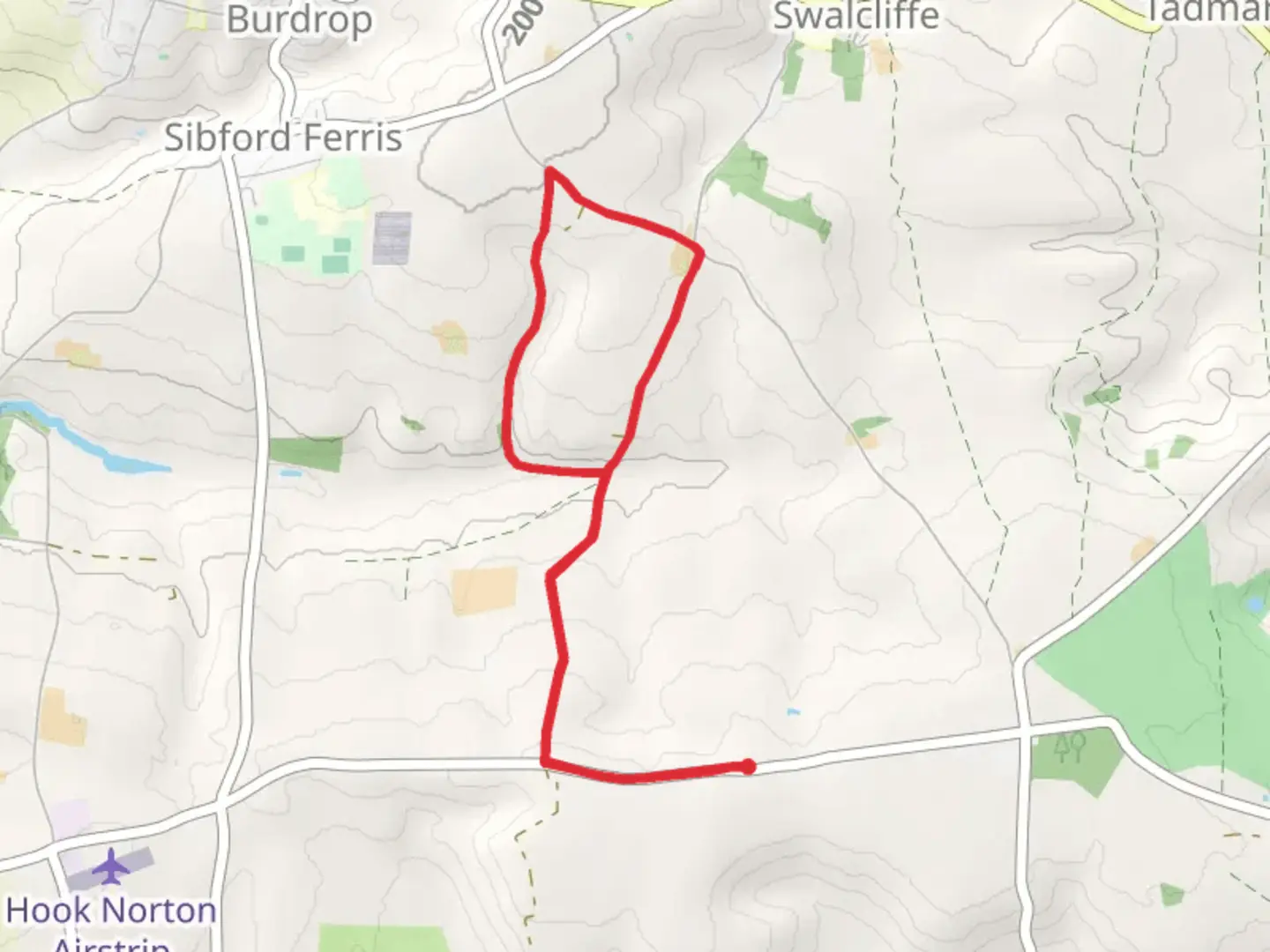 An image depicting the trail Hill Bottom and Swalcliffe Grange Loop and its surrounding area.