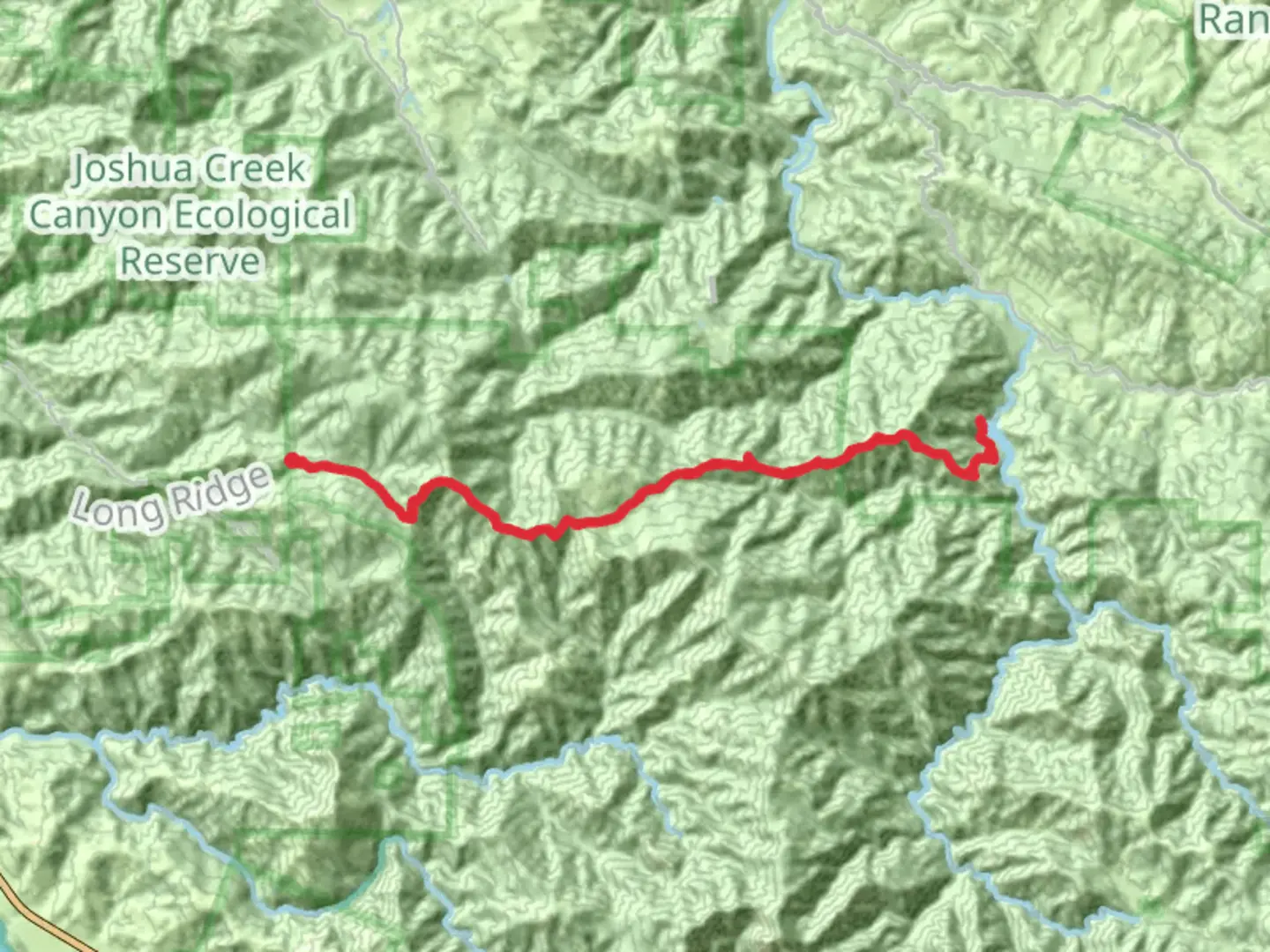 An image depicting the trail Turner Creek, Devils Peak and Big Pines Peak via Carmel River Trail and its surrounding area.